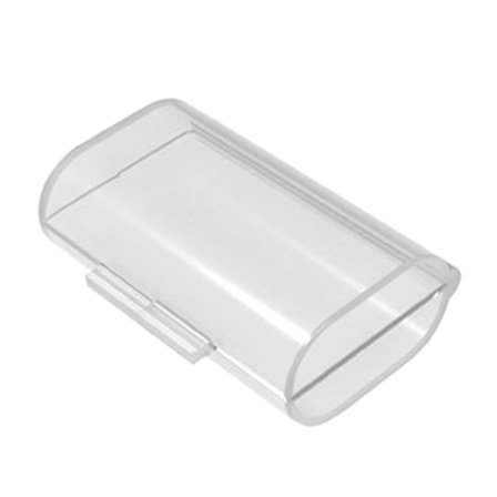2 platser AA batteriförvaringslåda Transparent PP batterihållare Organizer cover