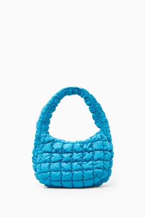 COS Frauen Kleine Gesteppte Tasche in Blau