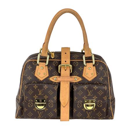 Louis Vuitton Vintage, Pre-owned Hand Bag Manhattan Gm Monogram Canvas Shoulder Added Insert A994-d Bruin, Dames, Maat:ONE Size