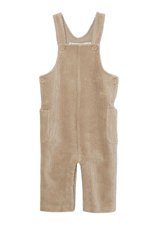 RIKIKI Hängselbyxor i manchester CHARLIE Underdelar Beige 68