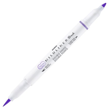 Zebra Mildliner Brush Pen Orange Fluo