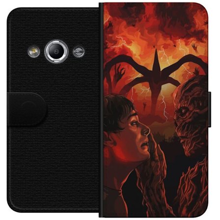 Kompatibel Tegnebogsetui til Samsung Galaxy Xcover 3 Eventyrlig moské i pastelfarver med hængende lanterner, stjerner og halvmåne blandt skyer