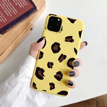 iPhone 12 Pro Max Skal leopardmönster i flera färger gul röd rosa