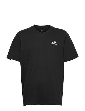 Essentials Embroidered Small Logo T-Shirt T-shirts Short-sleeved Svart Adidas Performance