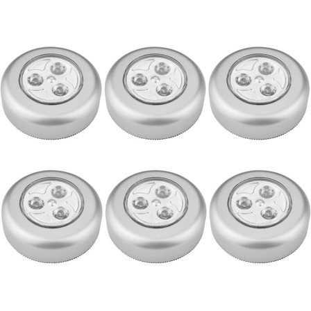 Berøringsaktivert LED-trykklys med batteridrevet design, trådløst berøringslys for skap, benker eller vaskerom, selvklebende nattlys