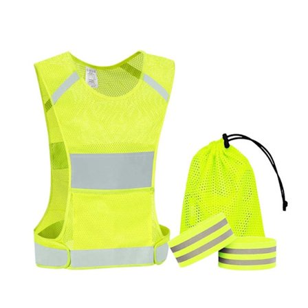 Reflekterende vest med 2 bånd