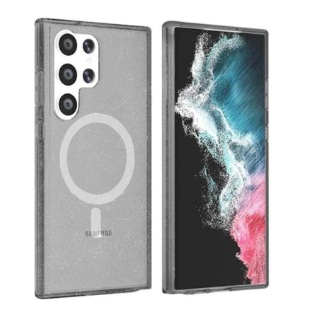 Samsung Galaxy S23 Ultra Mobilskal Glitter Magsafe - Svart Black