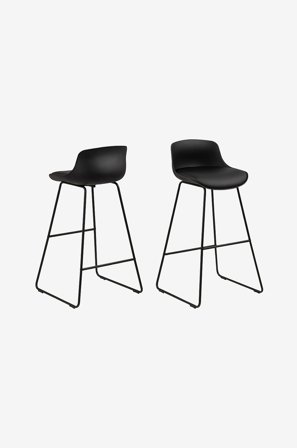 NORDFORM - Barstol Tiam 2-pack 76 cm - Svart - Barstolar & pallar - Från Homeroom