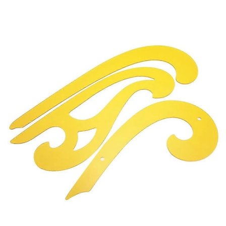 3 stk. Fransk kurve og skabelon lineal Varierende form Mode lineal sæt Tegnestencilskabelon til håndværk