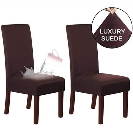 Pakke med elegante stoltrekk Spisestolsetertrekk Vanntett Passform KLB