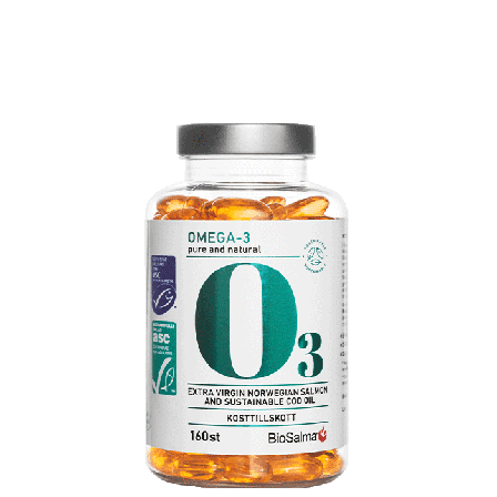 BioSalma Miljömärkt Omega-3 160 kapslar
