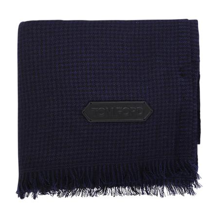Tom Ford, Tom Ford silk and cashmere scarf. Ideal for colder days, completing the winter look by giving it a casual touch. Niebieski, Mężczyzna, 