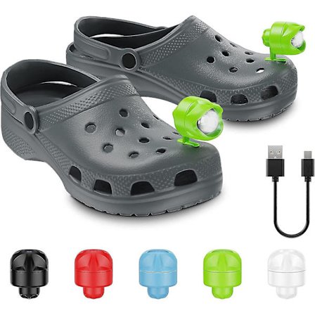 Hovedelygter Hul Sko Lys 2 stk Camping Lys Udendørs Lys Plastik Genopladelig (Hvid)