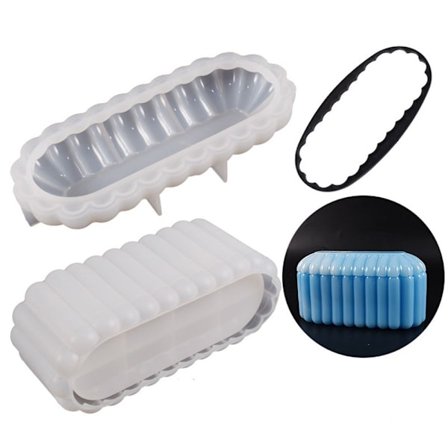 Vågrandig oval förvaringslåda Form