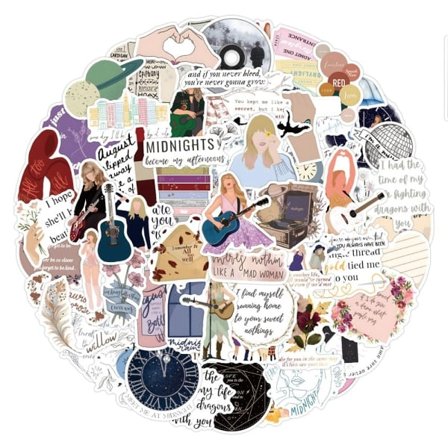 100 stk Taylor Swift klistermærker vandtætte vinyl klistermærker til fans