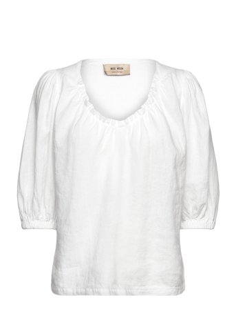MOS MOSH Mmtaissa Linen Blouse - White - S