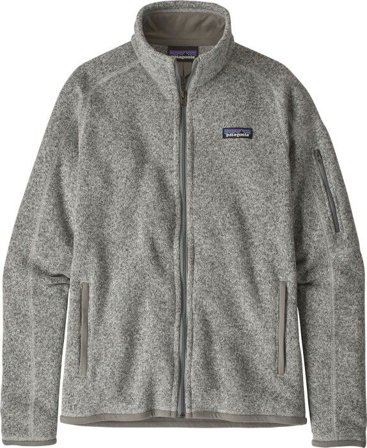 Patagonia Better Sweater Jacket naisten fleecetakki, harmaa-valkoinen