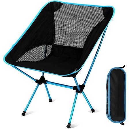 Bærbar sammenklappelig campingstol ultralet kompakt fiskestangstol