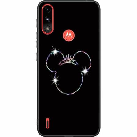 Motorola Moto E7 Power Svart Skal Minnie Mouse