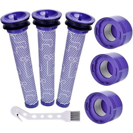 INF Esi- ja jälkisuodatin Dyson V6/7/8 7 osaa sininen