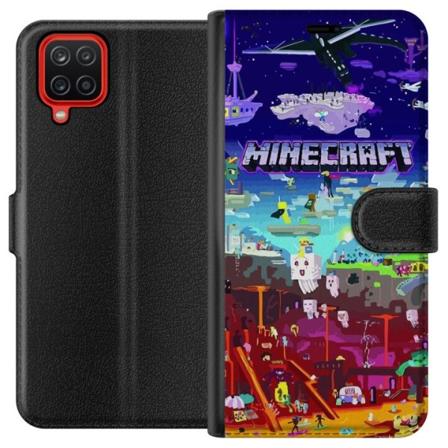 Samsung Galaxy A12 Tegnebogsetui MineCraft