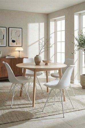 Homeroom Collection - Adina 2-pack ruokailutuoli - Valkoinen - Tuolit - - Homeroom