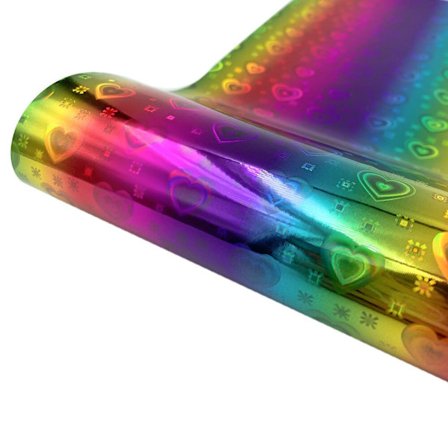 För Cricut Rainbow Gradient Print -itseliimautuva askarteluvinyylilevy seinäikkunoille Posliini Autot Mukit Tarrat Joulukoriste DIY Love Rainbow