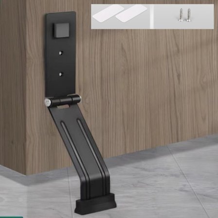 Dørstopper Tyverisikring Dørfikser SVART