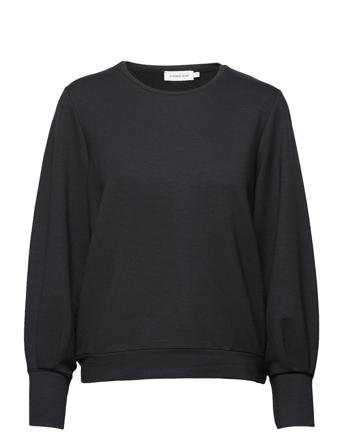 Lnfinola Sweat Blouse Black Lounge Nine