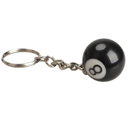 Stilsäker Biljardboll Nummer 8 Nyckelring