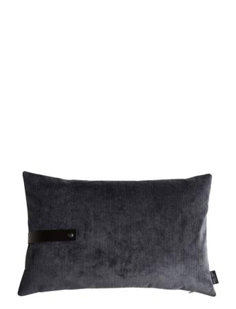 Fløjl Pudebetræk Home Textiles Cushions & Blankets Cushion Covers Grå Louise Smærup