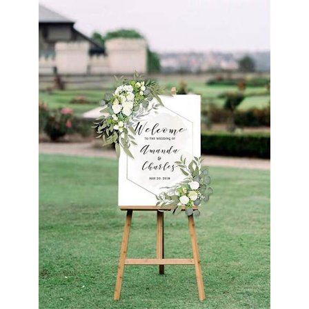 Kunstig brudebue blomstersett velkomst plast anheng bakgrunn seremoni bursdag blomsterdekorasjon