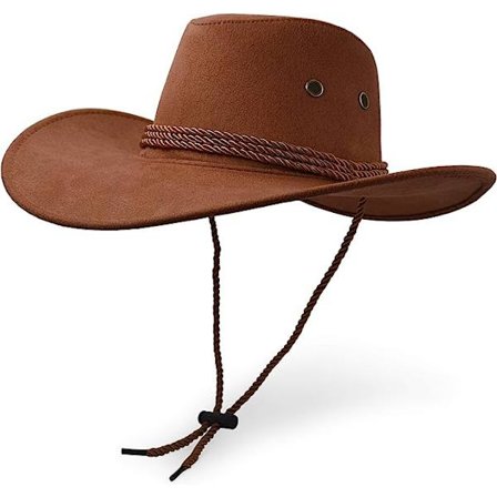 Cowboyhatt, Filt Faux Lær Solhatt, Semsket Reisehatt, Western