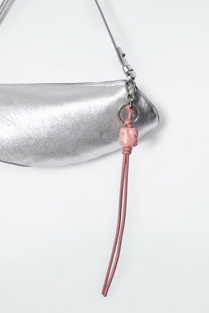 COS Women's Colgante Acolchado De Piel Con Cuentas Bag in Rosa