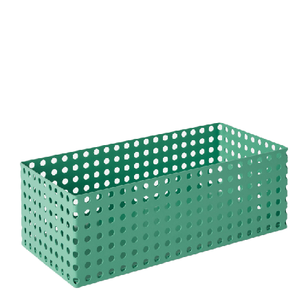Åhléns Home Förvaringsbox i plåt 20x10 cm Förvaring Grön ONESIZE