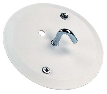 GELIA Taklokk med krok hvit 100mm