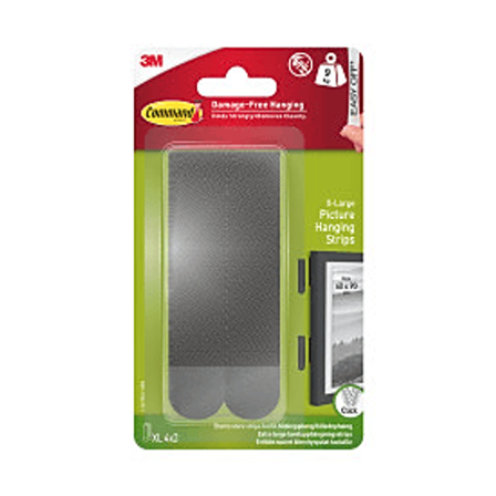 Command Bildestrips 17217Blk-Ukn2 Xl 9Kg 4Par Svart