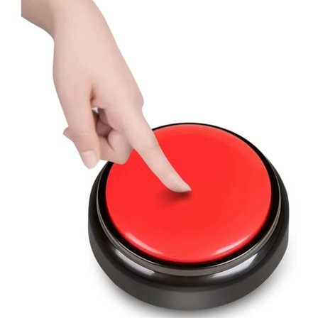 Suuri puhuva Buon-kello, puhuva herätyskello äänenvoimakkuuden säädöllä, kertoo ajan ja viikonpäivän, hälytys, lahjakello punainen[JUN]