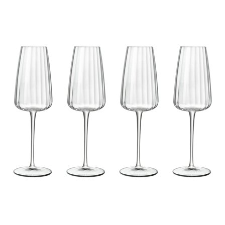 Luigi Bormioli Optica Champagneglas 21 cl, 4 stk. - Transparent | KitchenOne