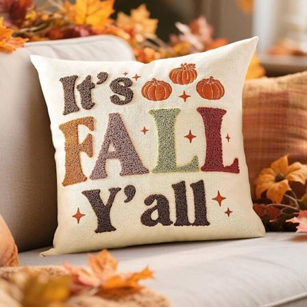 Dekorativa Höstkuddfodral 45x45 cm 1/2/3-Pack Soffa Vardagsrum Lönnlöv Pumpa_OF