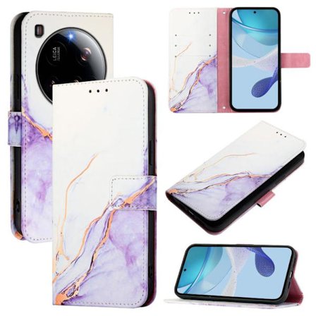 Xiaomi 15 Ultra PT003 Flip Läderfodral med Marmor Mönster