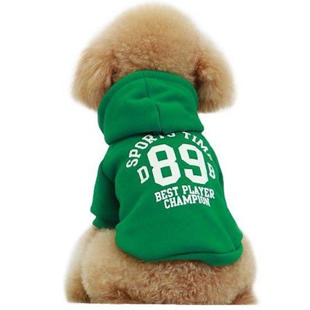 HundTröja Hoodie Grön Sport 89 Hundkläder