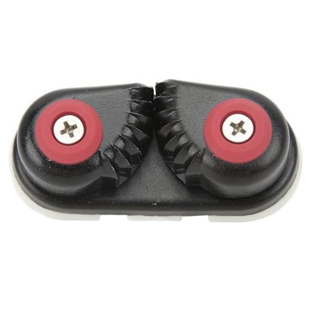 Marine Cam Cleat i aluminiumslegering, sort, udvidet kabelindgang, bådrebklemme til sejlads