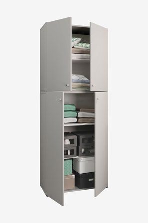 VCM - Vcm Garderobeskab Lona - Grå - Skabe - Fra Homeroom