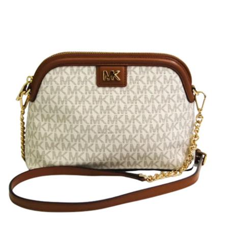 Michael Kors Pre-owned, Pre-owned Crossbody Bag Wit, Dames, Maat:ONE Size
