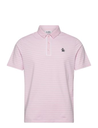 Original Penguin Golf Heritage Stripe Polo - Pink - XL
