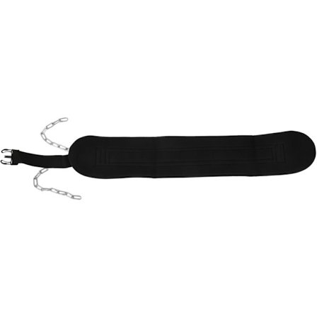 Dipbälte med kedja Pull Up bälte med spänne för tyngdlyftningsträning Gymtillbehör