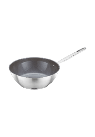 Fiskars Wok All Steel 28 cm Stekpannor Silver