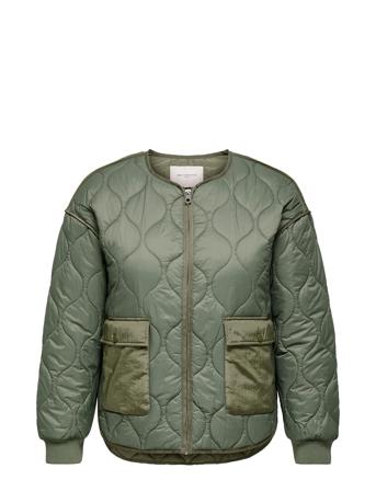 Carpaprika Quilted Jacket Cc Otw Vattert Jakke Kakigrønn ONLY Carmakoma*Betinget Tilbud