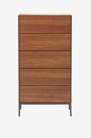 Kave Home - Kommode Vedrana, 5 skuffer - Brun - Kommoder - Fra Homeroom